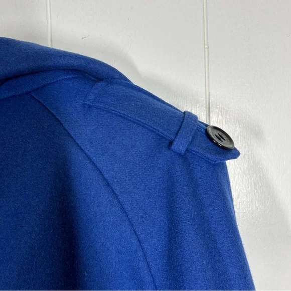 Calvin Klein Blue Button Front Winter Coat 8 - Picture 6 of 9